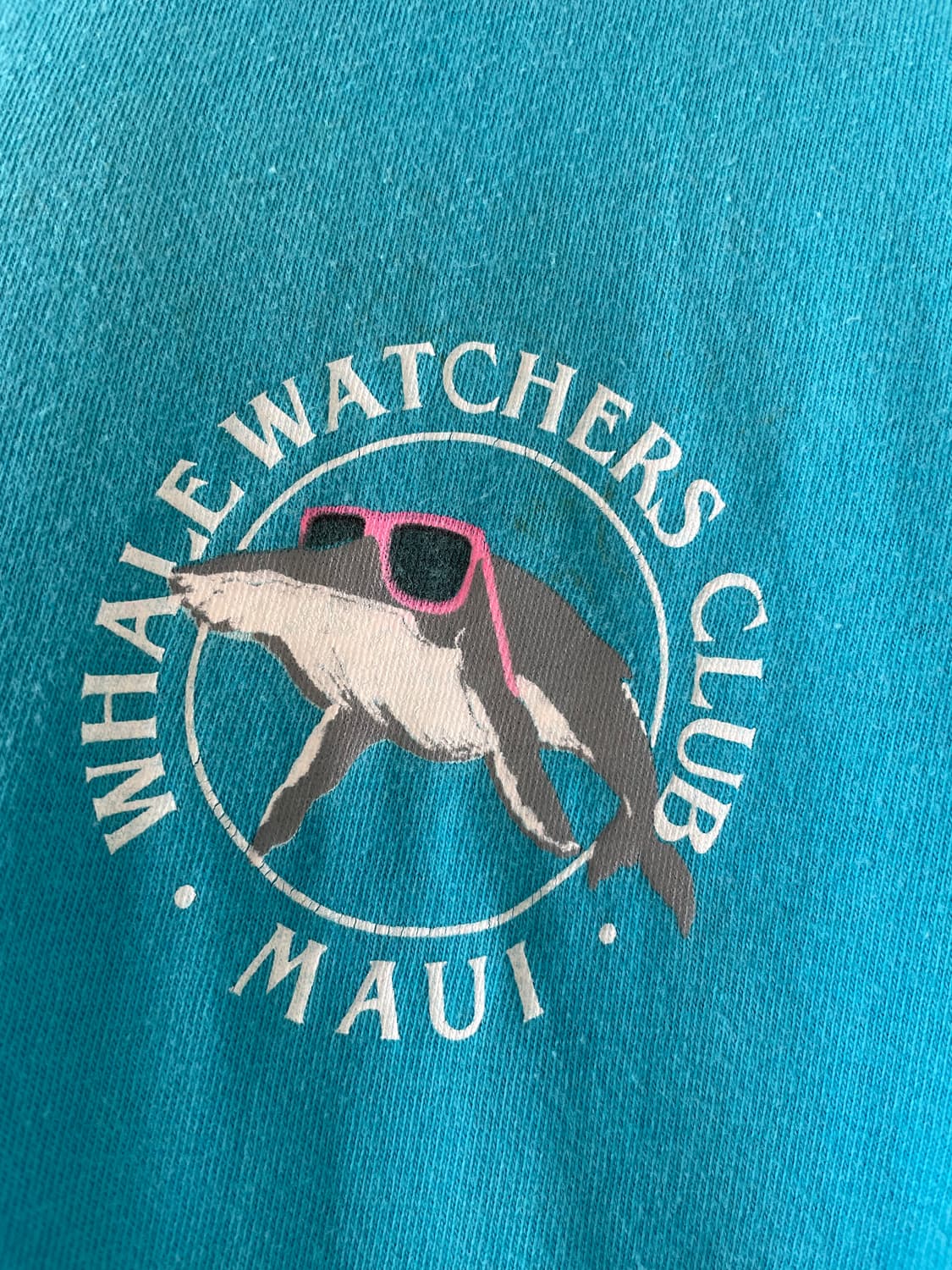 1985 Whale Watchers Club Maui T-shirt 상품이미지2