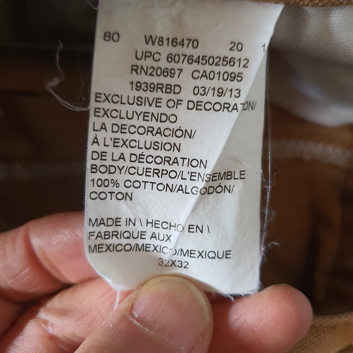 디키즈 카펜터 헤비 캔버스 팬츠 No.78 상품이미지6