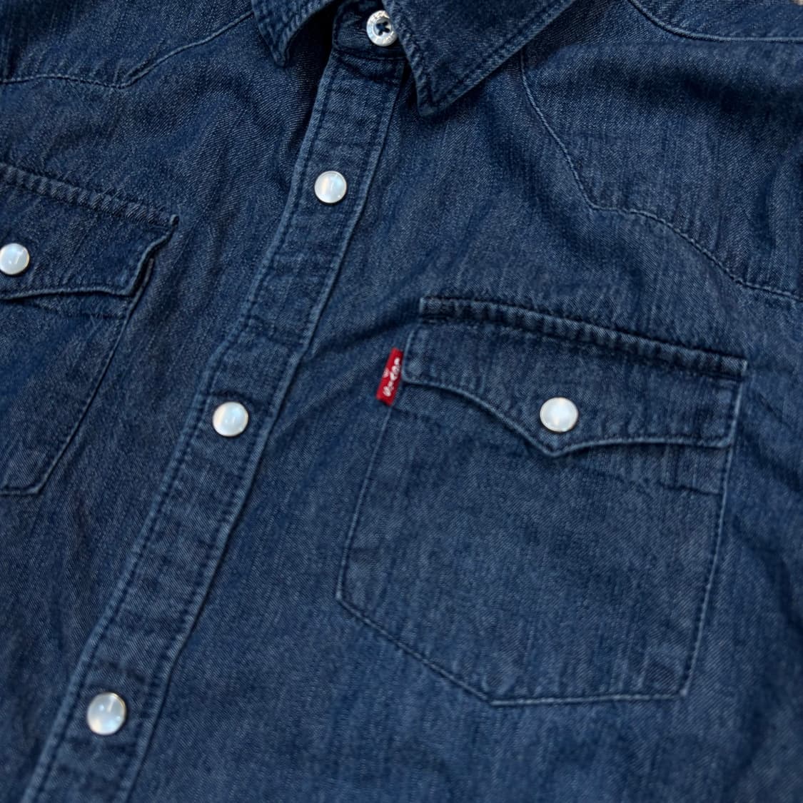 levis 리바이스 우먼스 웨스턴 데님셔츠 m 상품이미지3