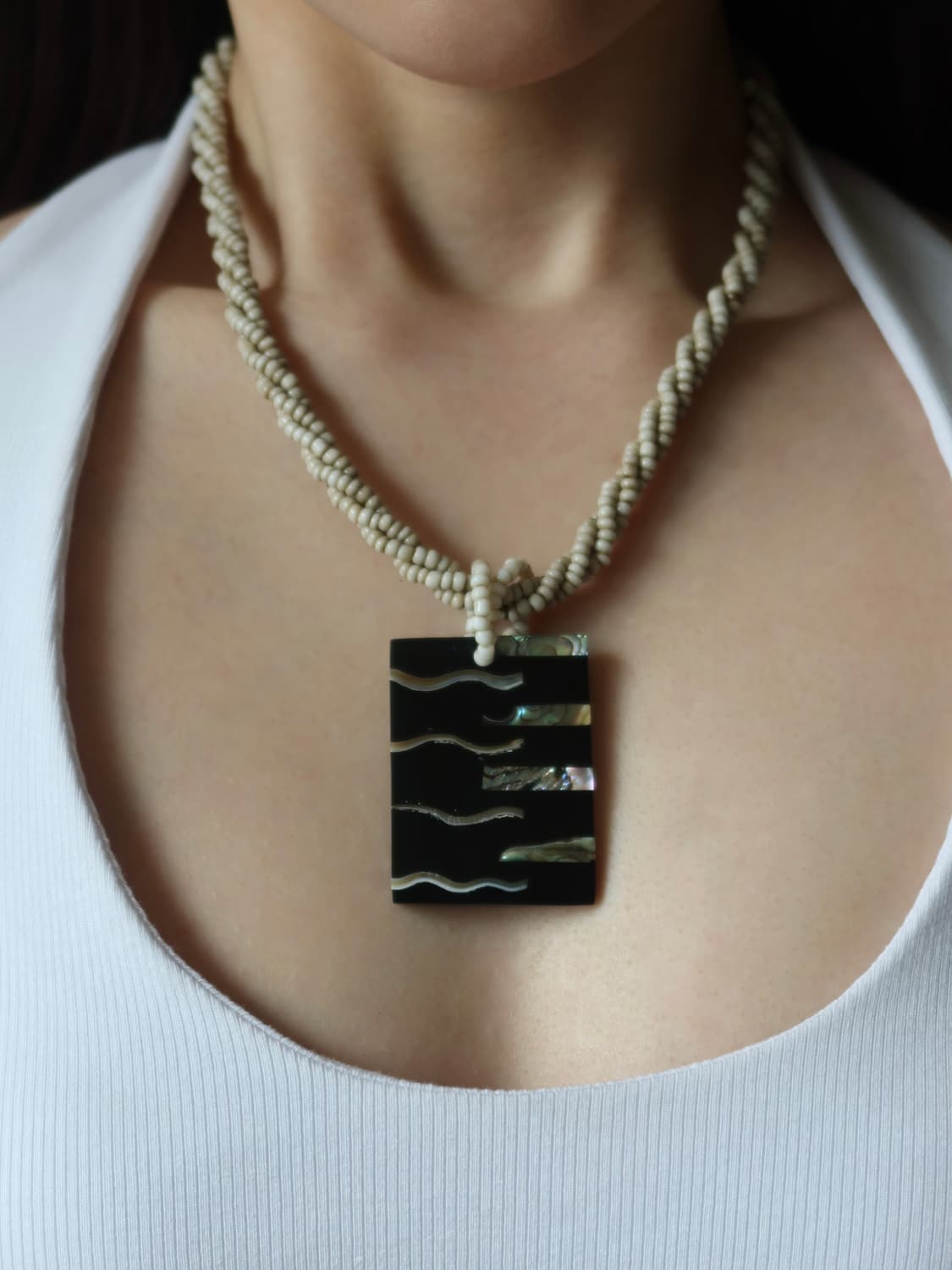 wave pendant necklace 상품이미지1