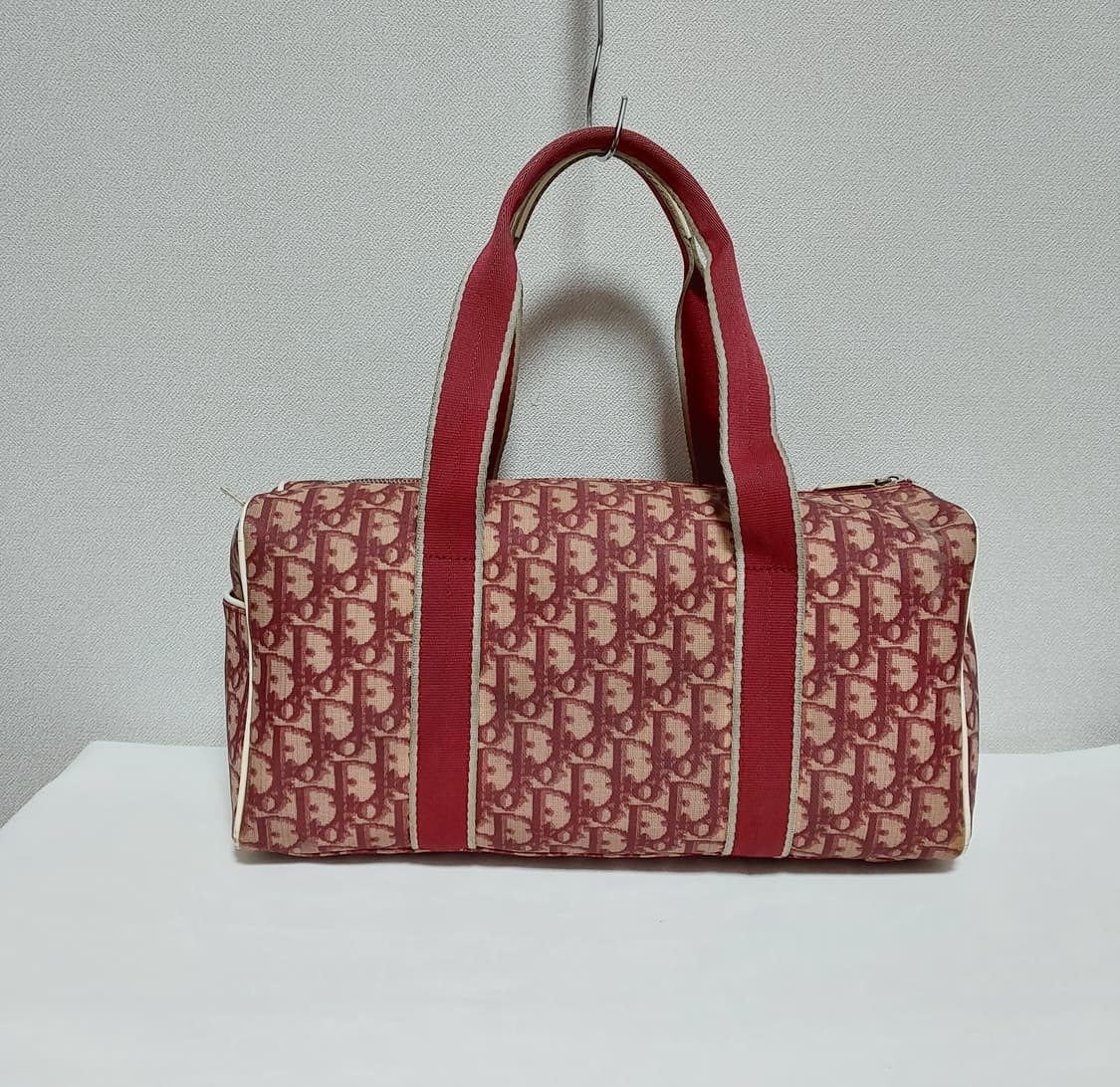 디올 빈티지 오블리크 트로터 보스턴백 레드 (정품) 상품이미지6