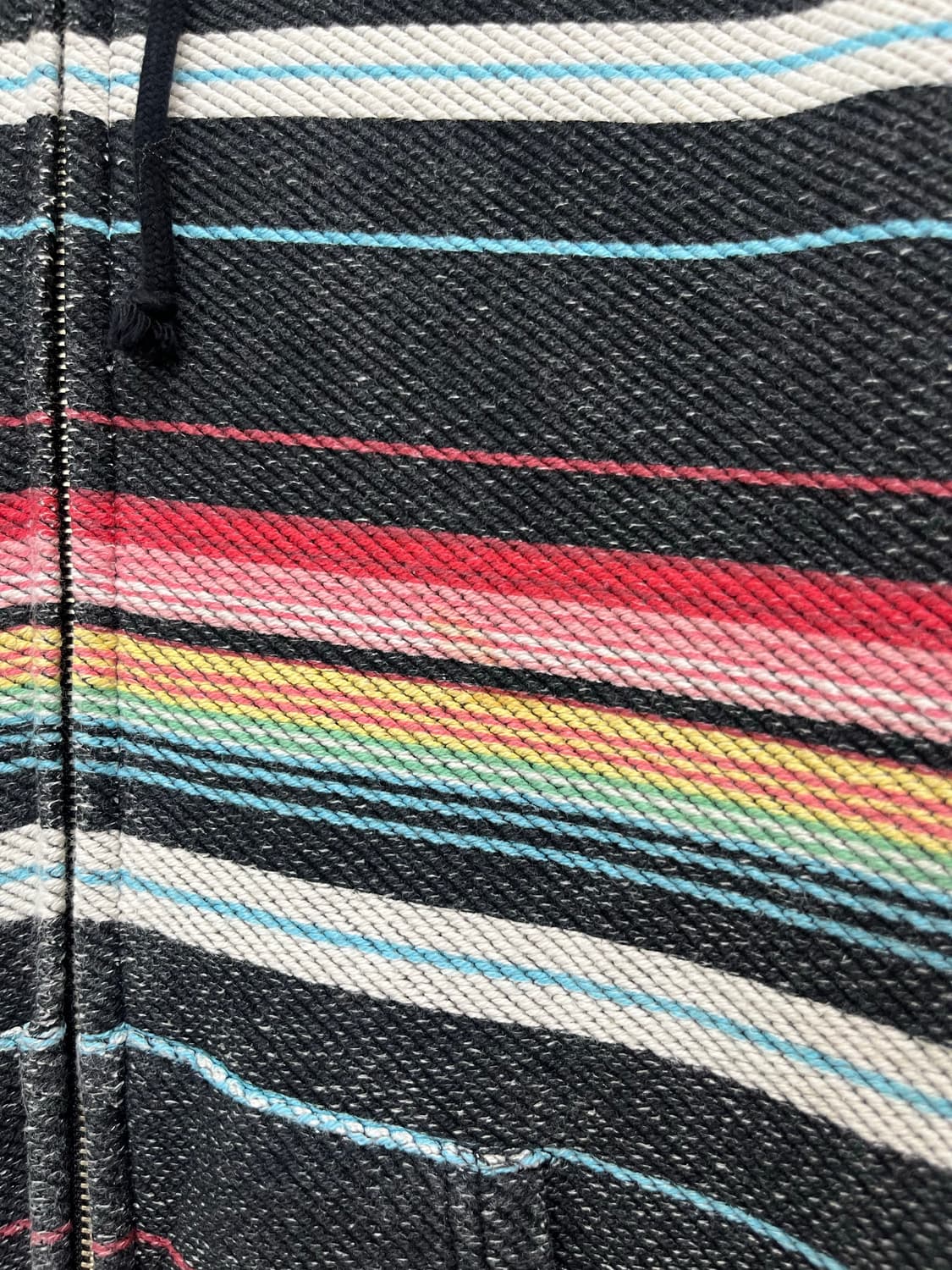 일본 빈티지 에스닉 히피 무지개떡 후드집업 상품이미지5