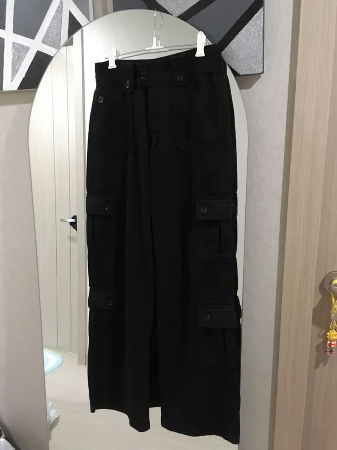 코튼 카고 팬츠 Black 🚶‍♀️🚶‍♀️ 상품이미지2
