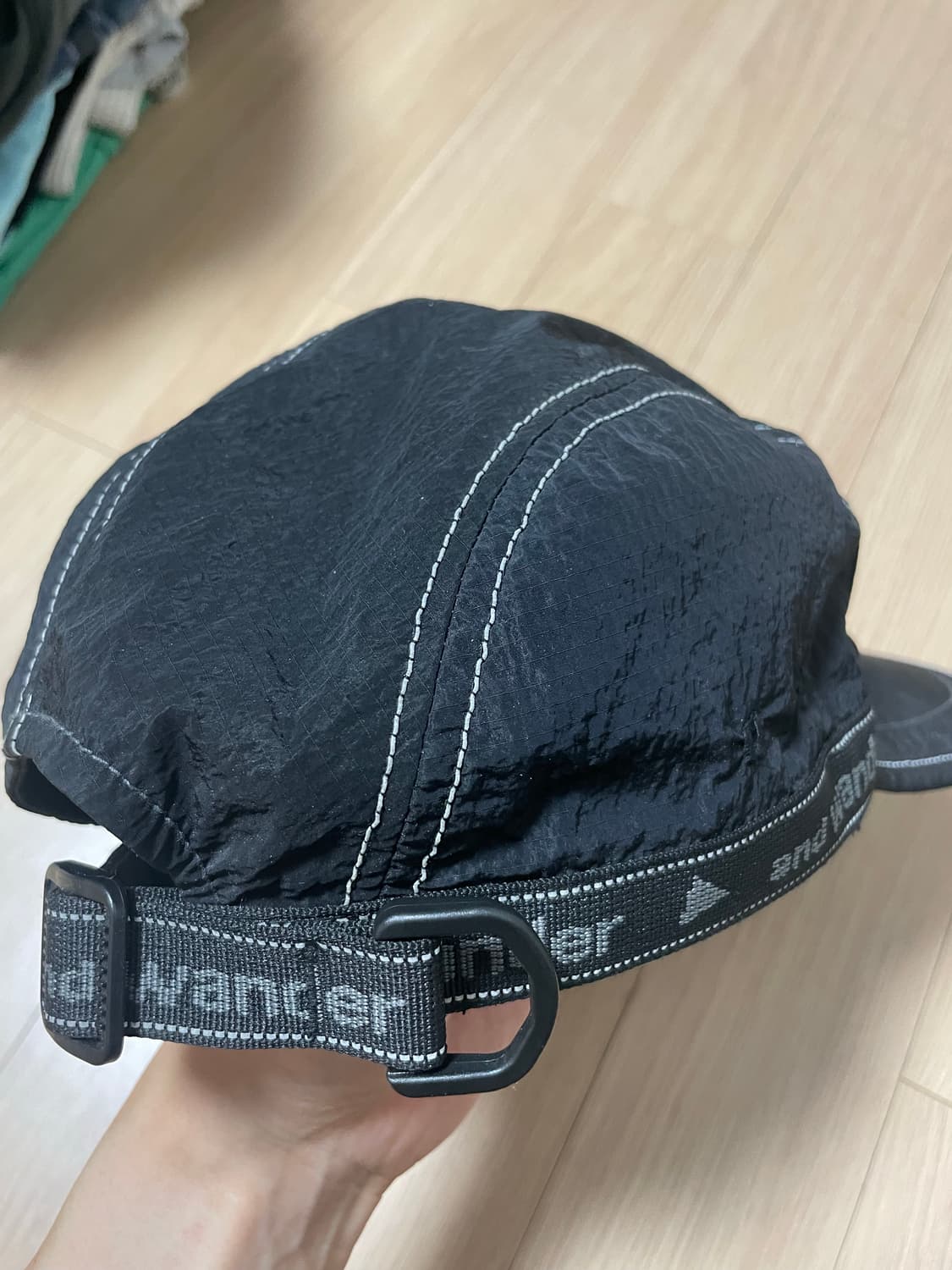 앤드원더 jq tape cap 블랙 상품이미지2