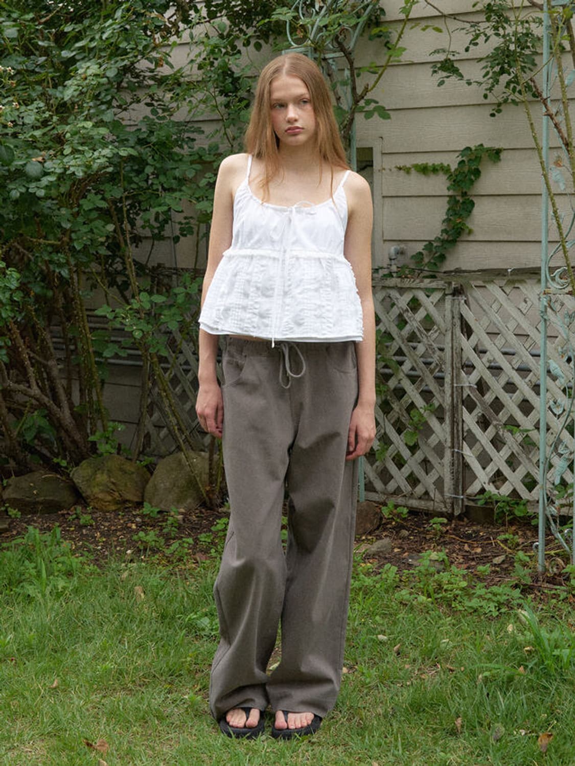 헤더먼트 worn cotton pants 코튼팬츠 브라운 s 상품이미지1