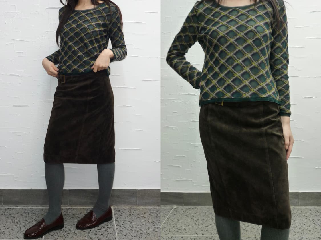 deep green mesh knit 상품이미지1