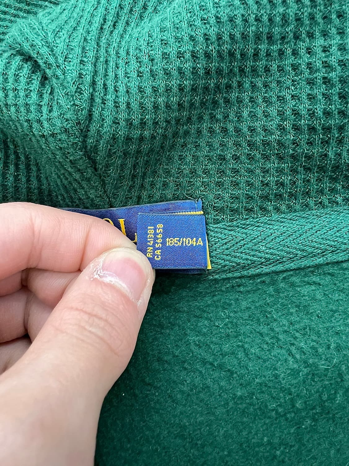 폴로 랄프로렌 포레스트 그린 루프백 써멀 후드 집업 자켓 상품이미지7