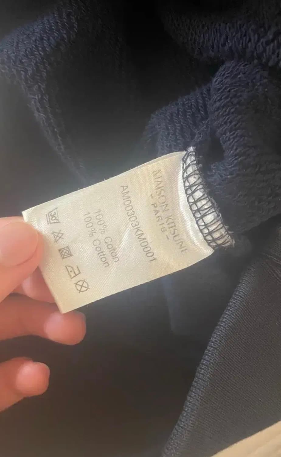메종키츠네 맨투맨 네이비(m) 상품이미지5