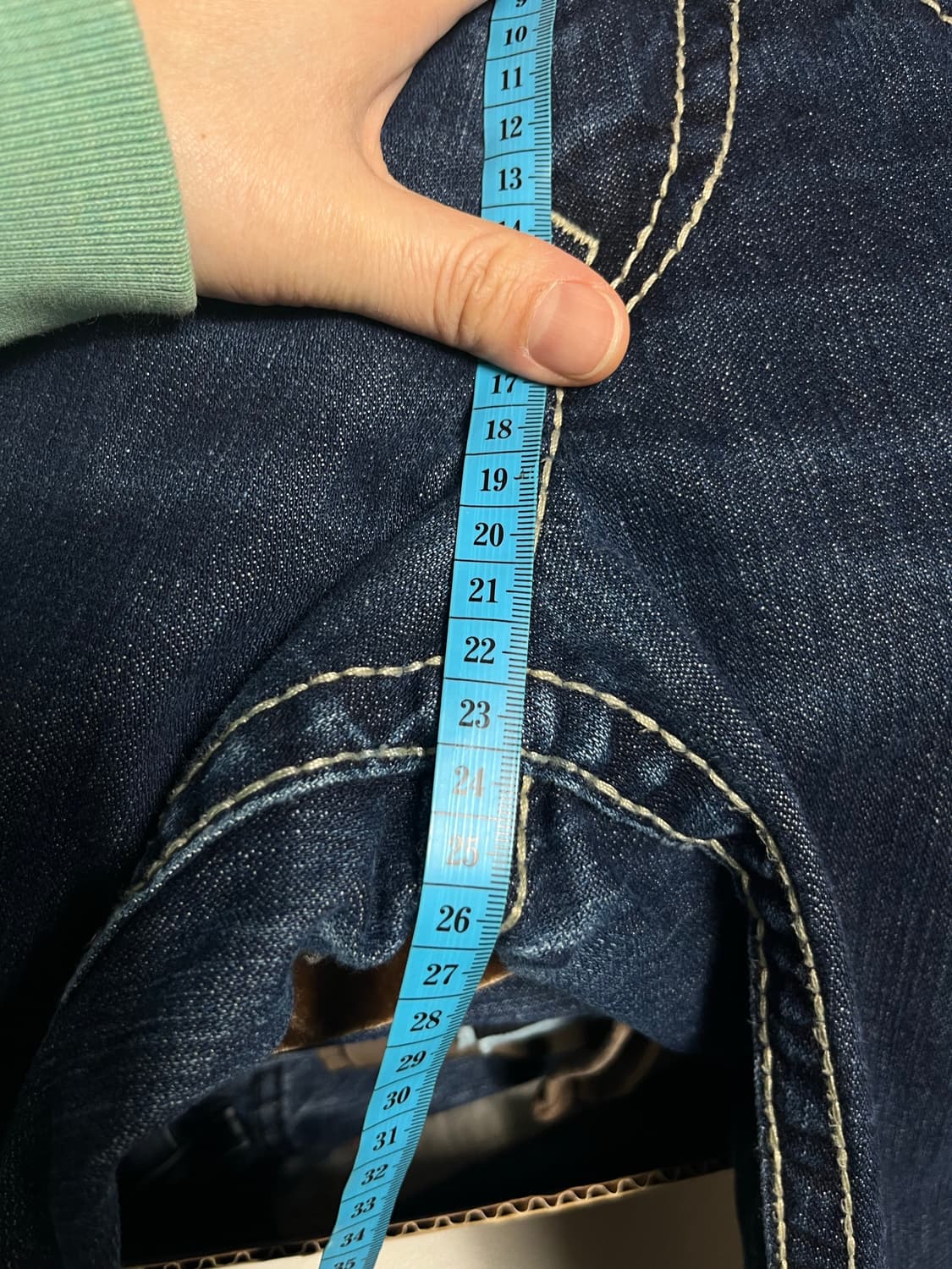 트루릴리젼 y2k 부츠컷 데님 팬츠 청바지 28 상품이미지5