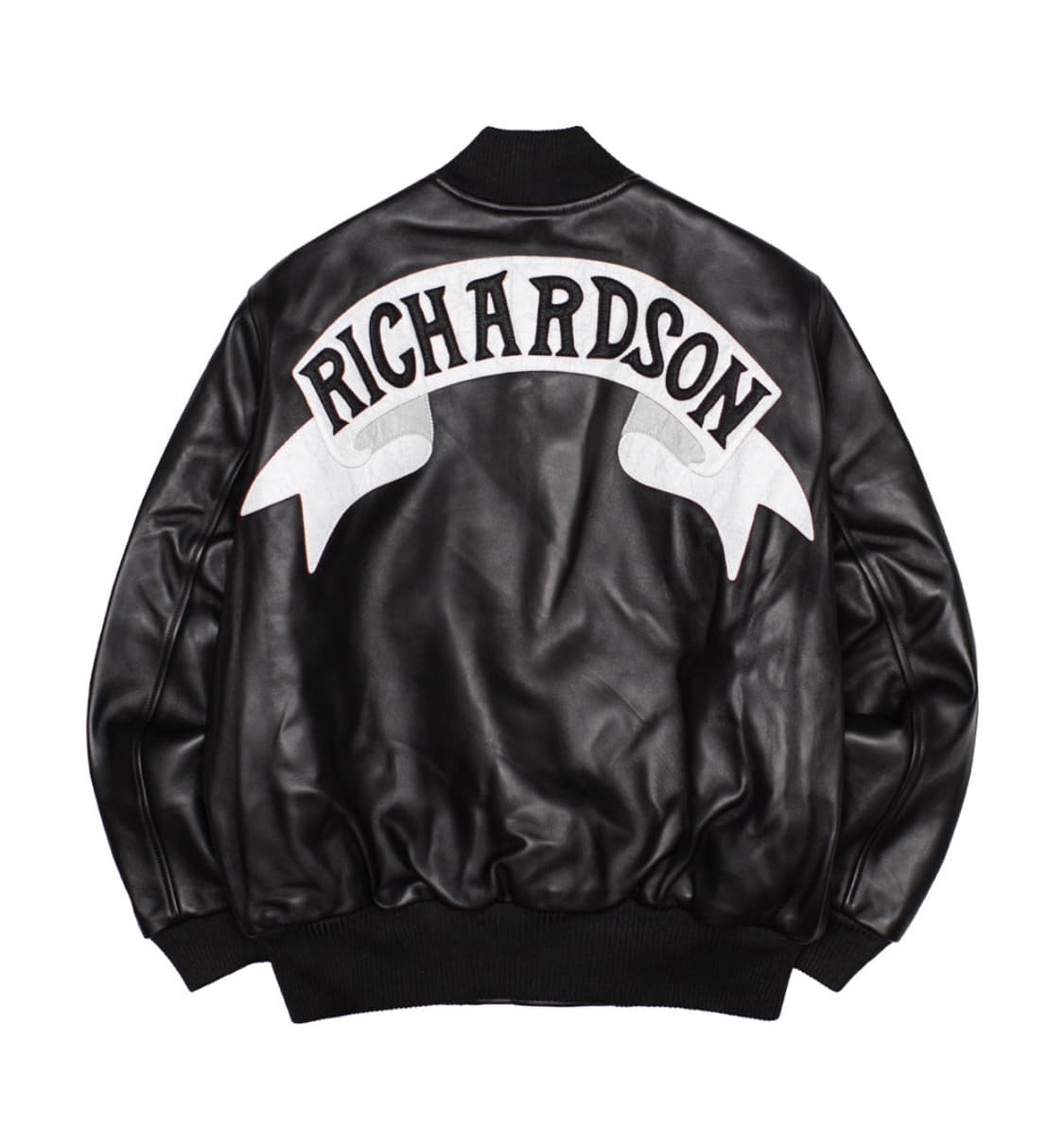 [새상품] 리차드슨 레더 바시티 자켓 상품이미지2