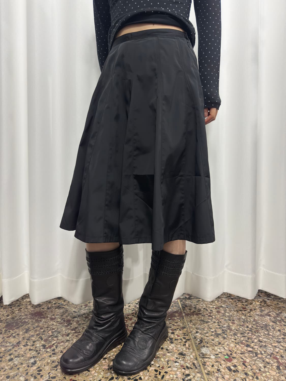 glossy midi skirt 상품이미지2