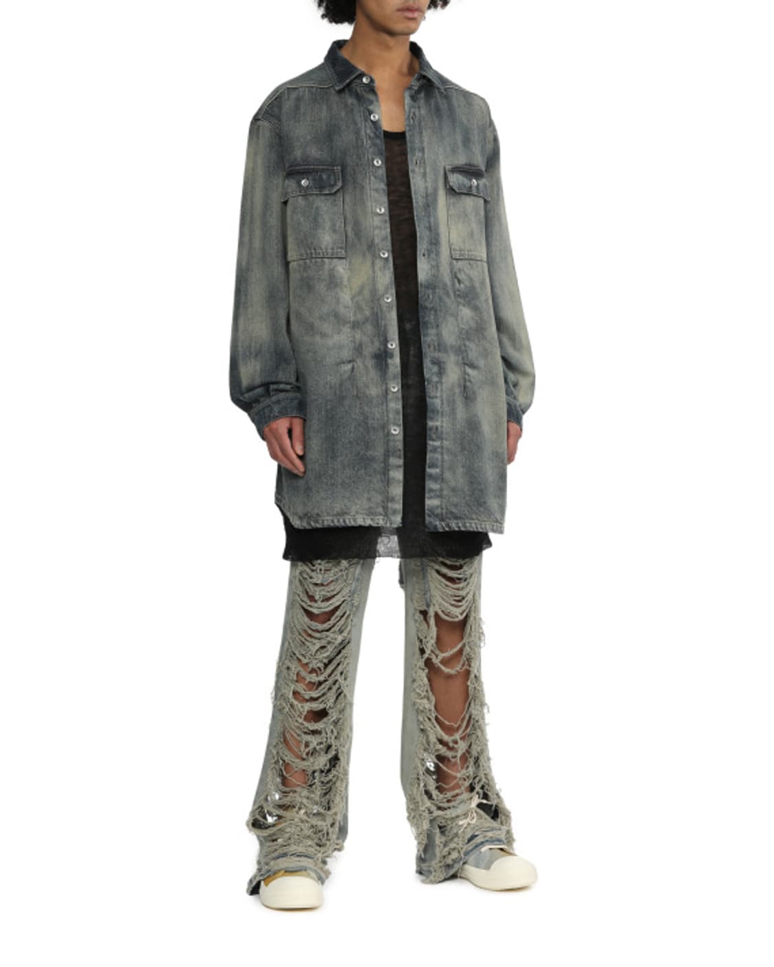 릭오웬스 다크쉐도우 Geth jeans 인디고 32 상품이미지4