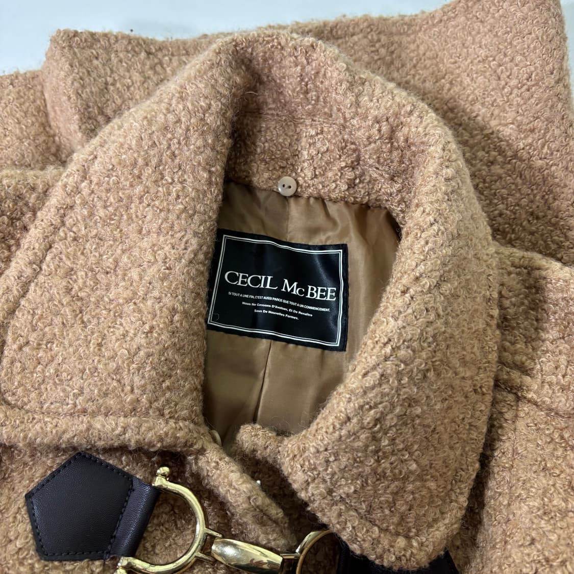 우먼M CECIL MCBEE 세실맥비 브라운 부클 파이어맨 자켓 상품이미지4