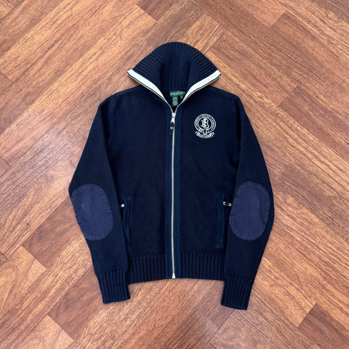 여성용 S 랄프로렌 로렌 클래식 로고 니트 집업  상품이미지1