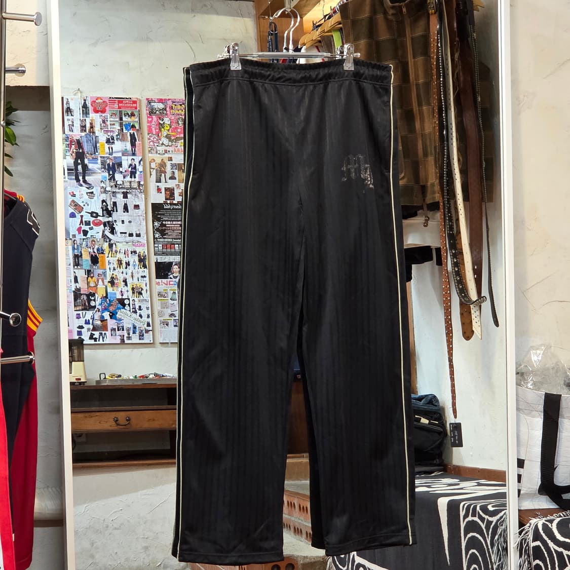 JPN 스트라이프 와이드 트랙 팬츠 상품이미지2