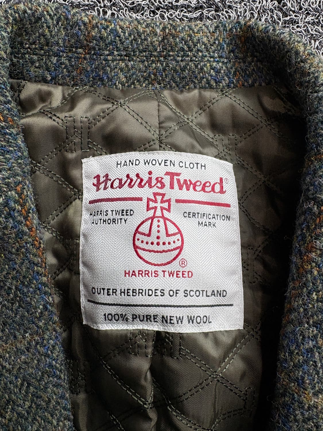 헤지스 헤리스 트위드 미니멀 울 체크 블레이져 2889 상품이미지3