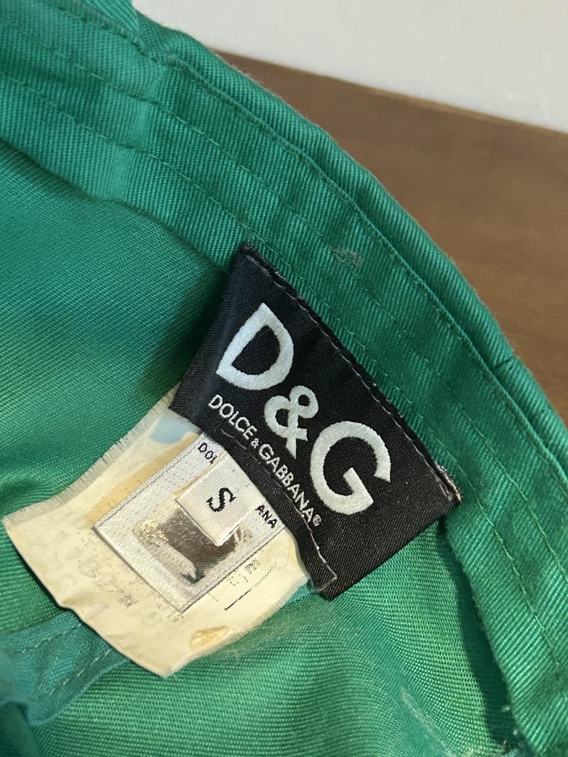 돌체앤가바나 D&G 스타일 워시 로고 캡 그린 상품이미지6