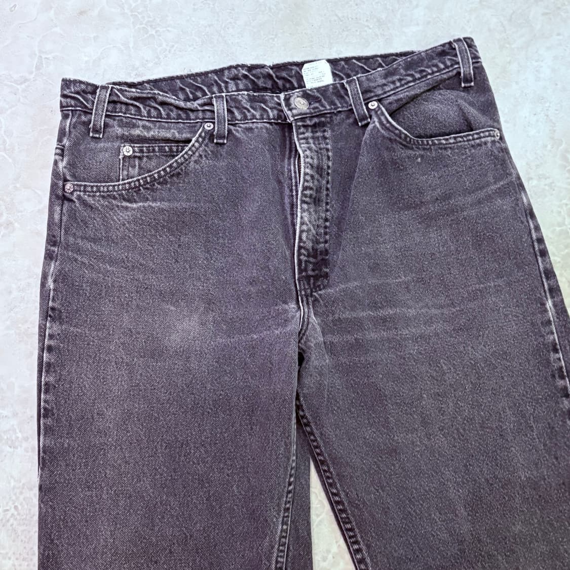 [38/32] USA 🇺🇸 리바이스 505 오렌지 탭 흑청 블랙 상품이미지2