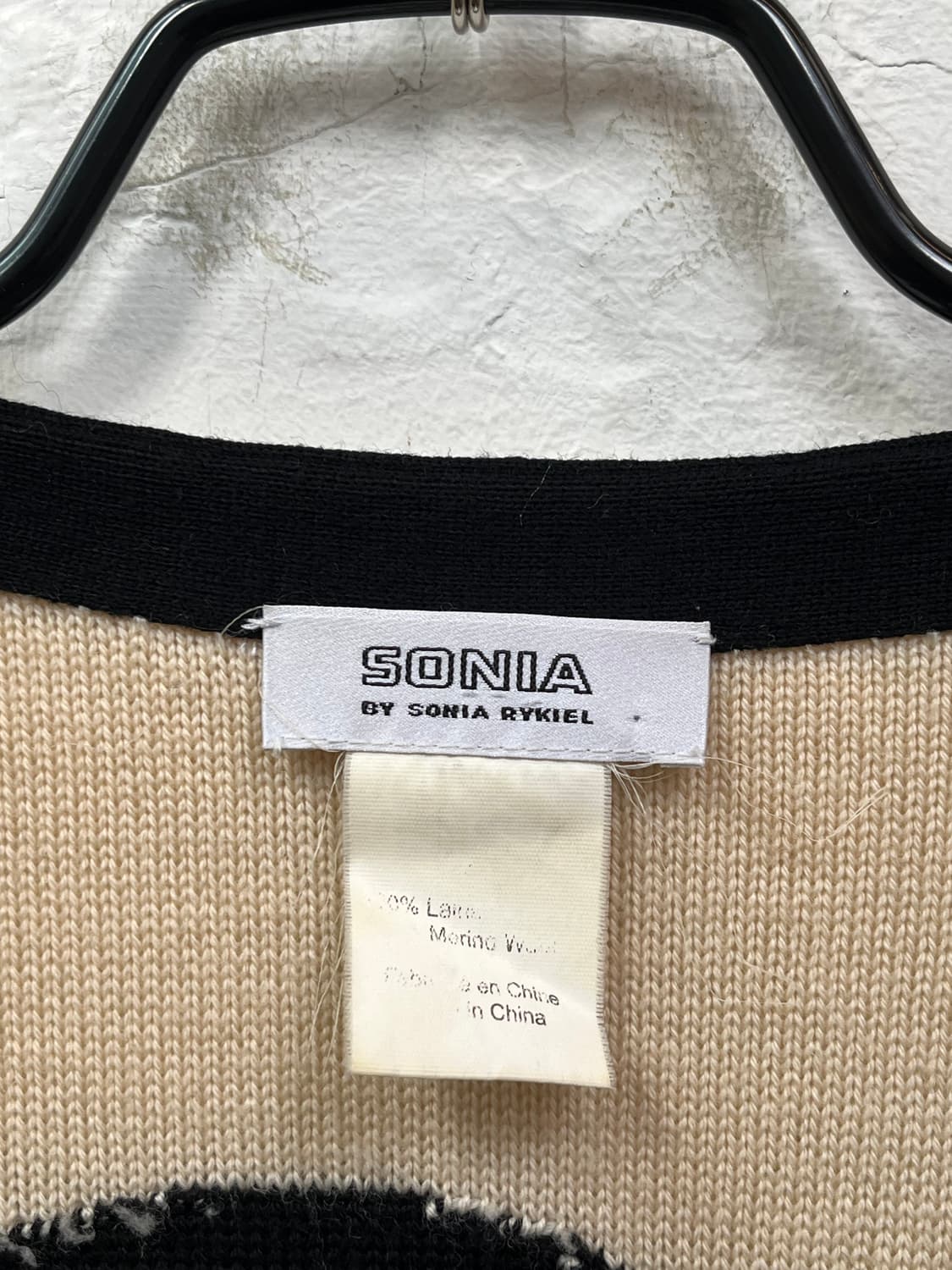 Sonia Rykiel 울 블랙 가디건 L 상품이미지2