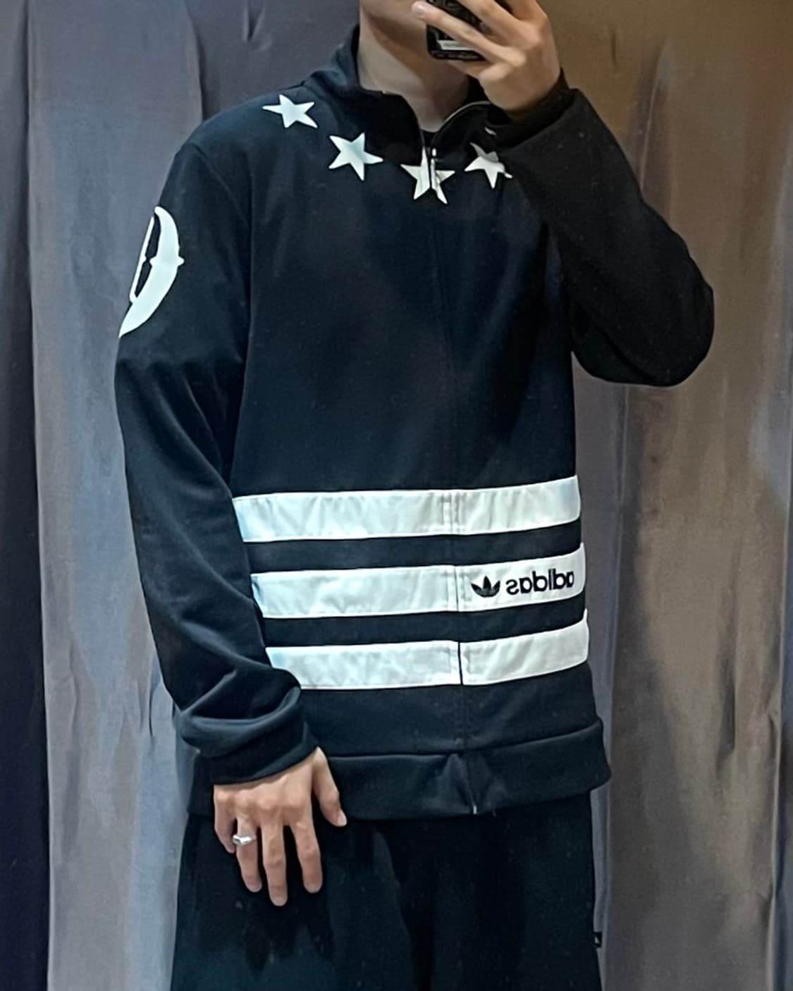 XXL 아디다스 스타 펑크 스펠링 트랙탑 상품이미지1