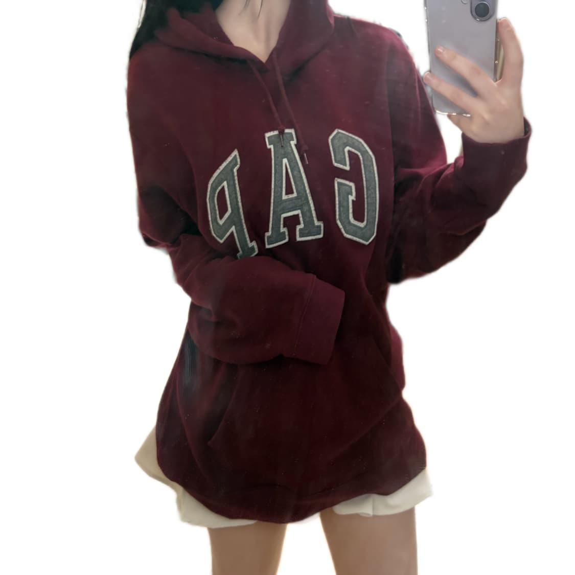 갭 버건디 후드티 상품이미지1