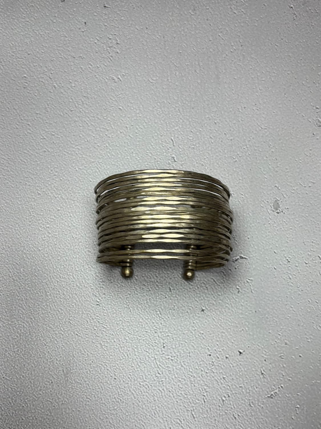 Stacked metallic gold tone bangle 상품이미지1