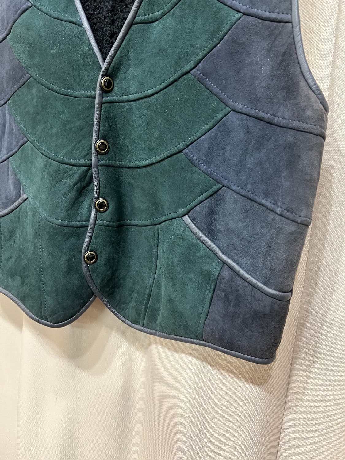 malubel 빈티지 스웨이드 양털 기모 베스트 자켓 상품이미지3