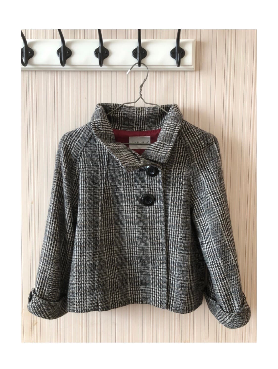 빈티지 체크 코트 상품이미지1