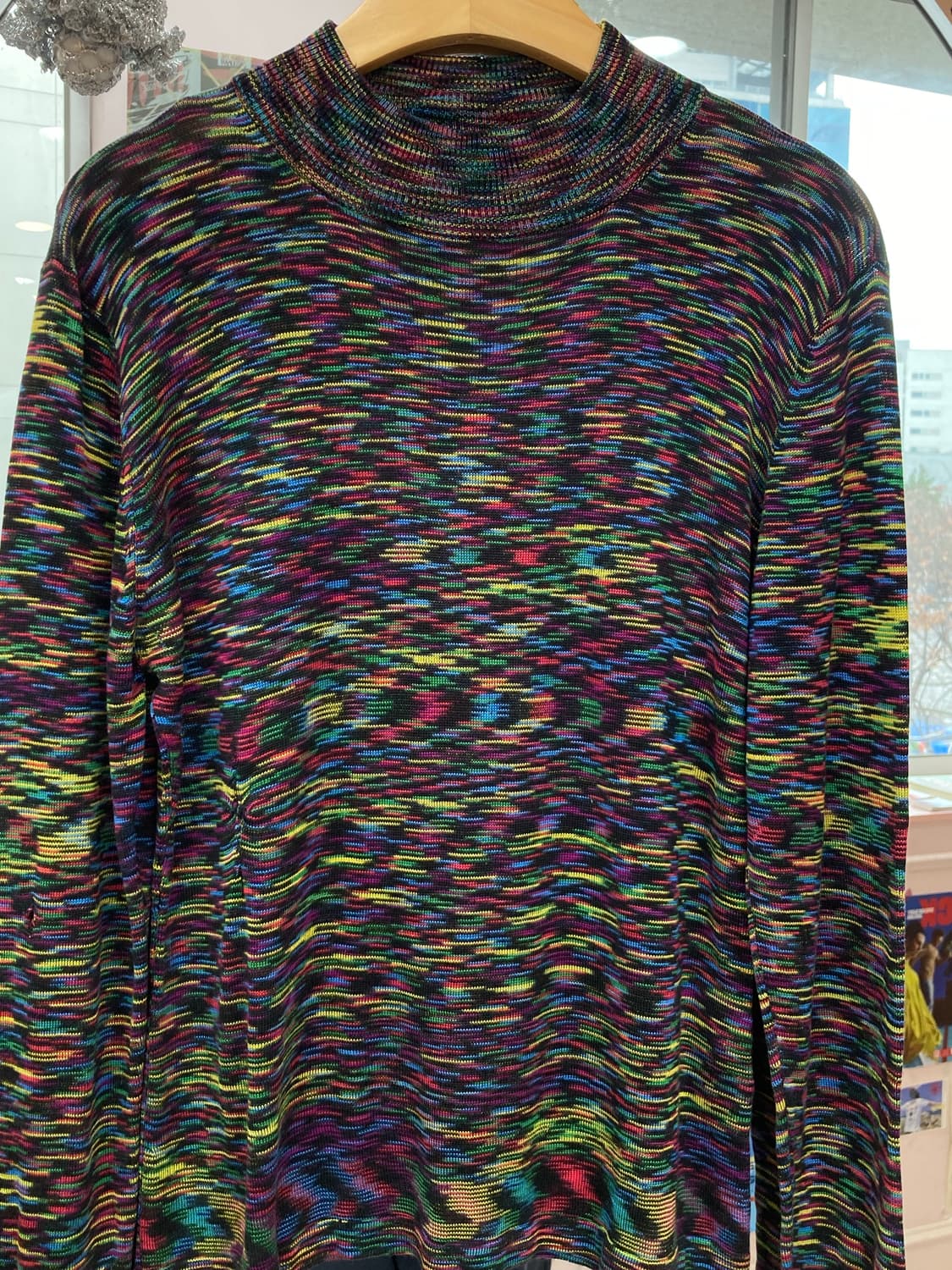 홀로그램 매직아이 그래픽 니트 상품이미지3