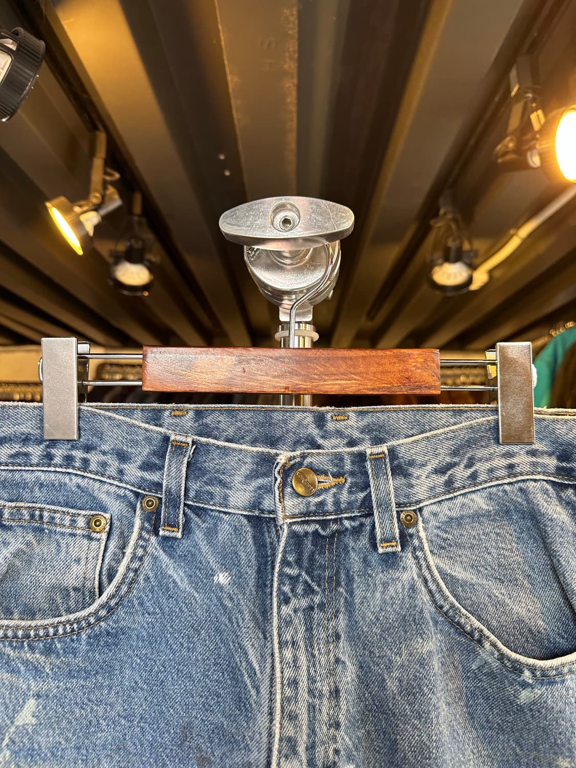 칼하트 릴렉스핏 페인팅 데님 팬츠 32x30 상품이미지3