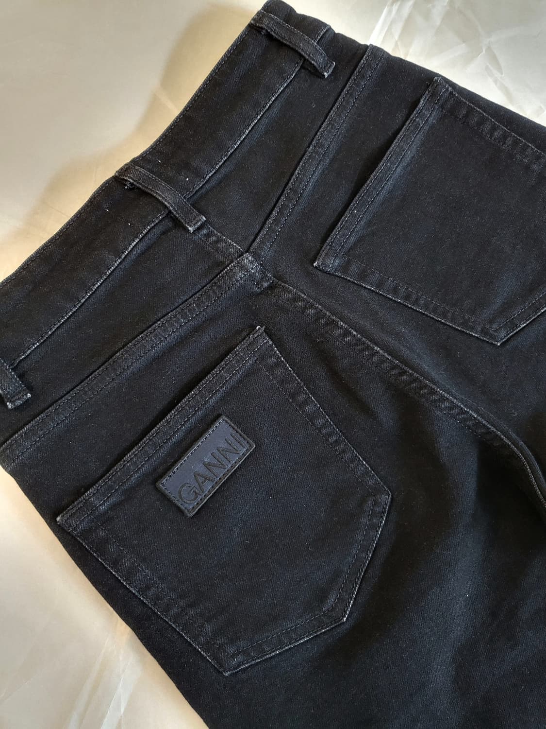 가니 데님 워싱 블랙 팬츠  상품이미지6
