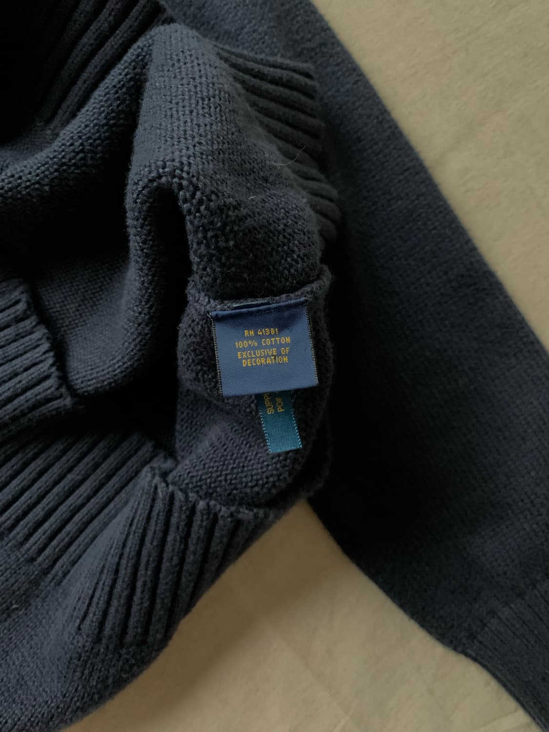 폴로 랄프로렌 신형택 포니로고 네이비 반집업 니트 상품이미지8