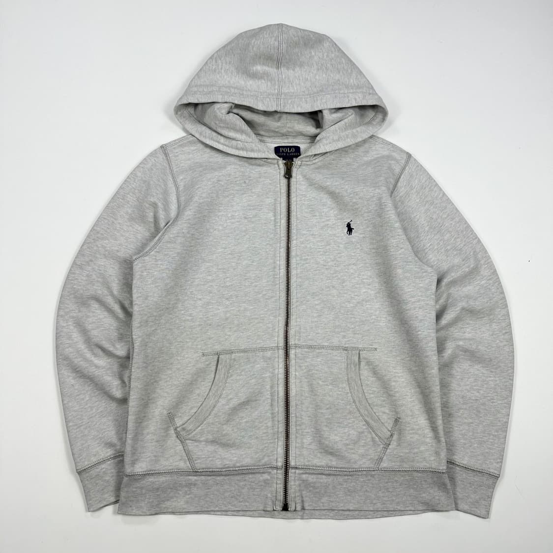 폴로 랄프로렌 포니 걸즈 그레이 후드집업 (실측 S 여성추천) 상품이미지2