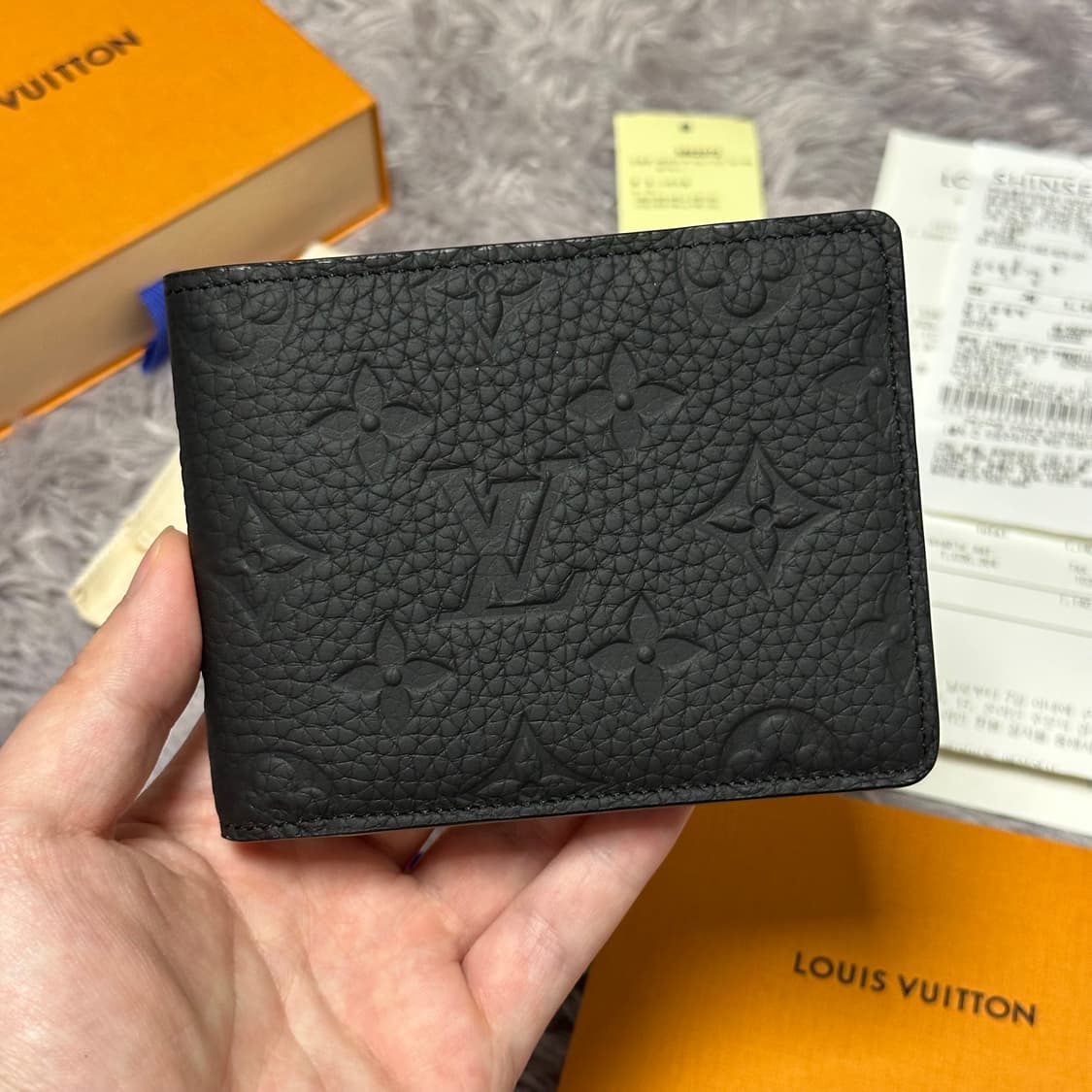 [풀구성] 루이비통 이클립스 토뤼옹 멀티플 월릿 반지갑 블랙 상품이미지1