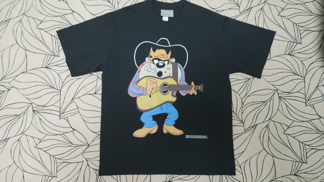 90's 레이스벨리 워너브라더스 태즈  빈티지 티셔츠 XL 상품이미지1