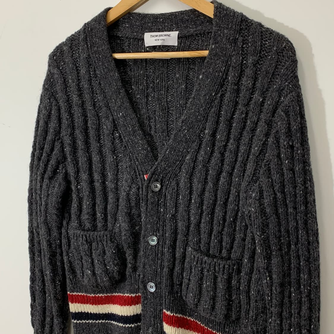 톰브라운 21fw 울 모헤어 슬림핏 가디건 상품이미지2