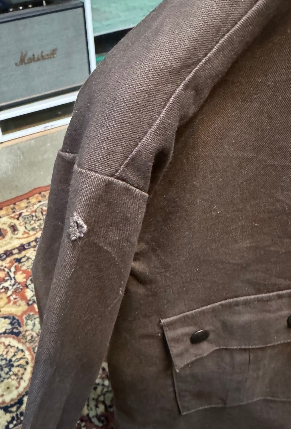 made in usa 빈티지 "Topps" 워크셔츠 L (570) 상품이미지6