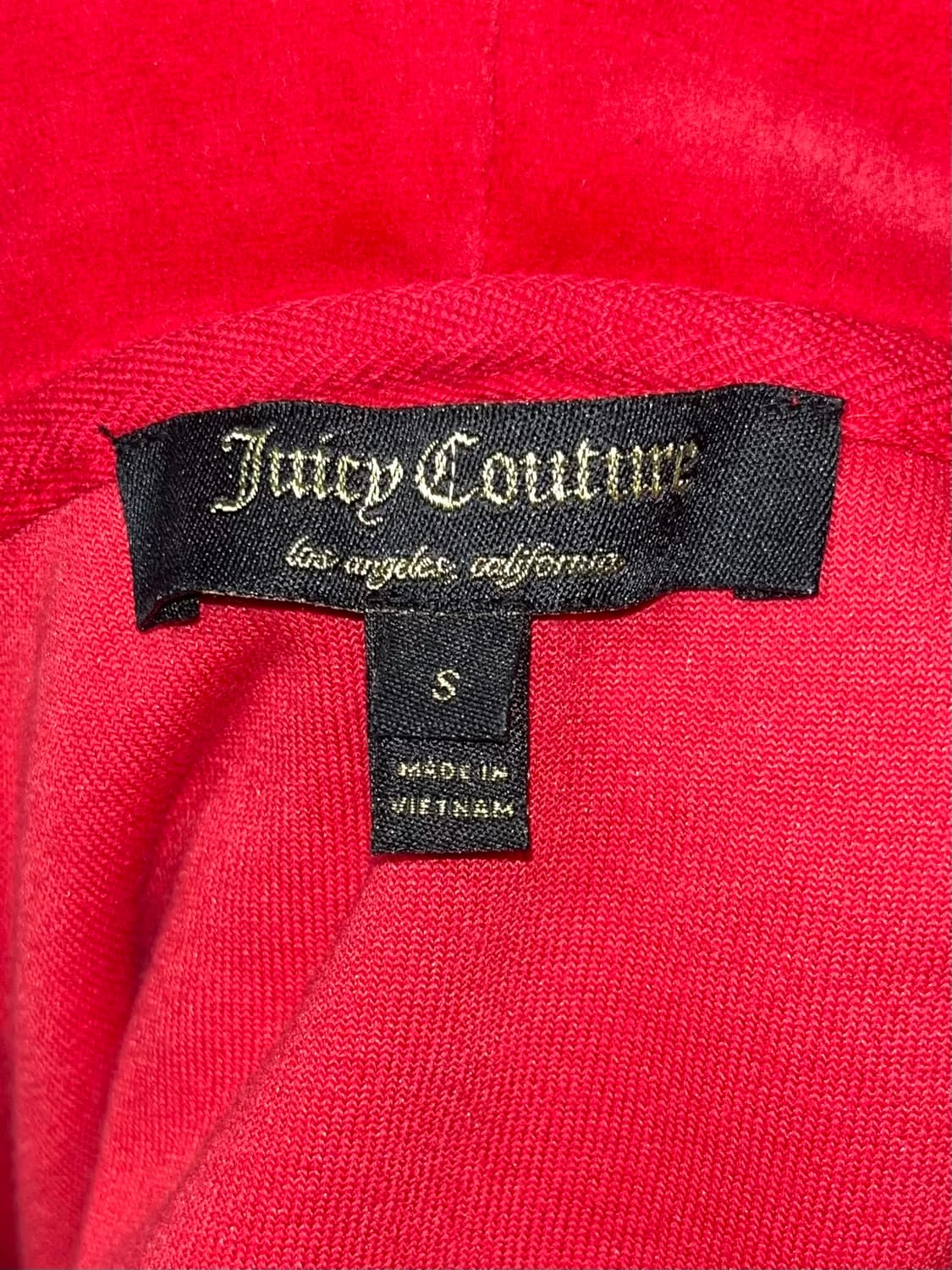 Juicy Couture 쥬시꾸뛰르 크라운 갸루 벨벳 후드 상품이미지4