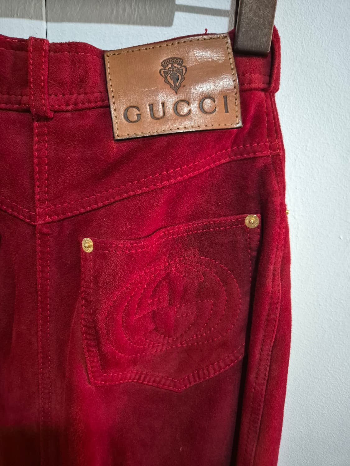 구찌 스웨이드 스커트 상품이미지2