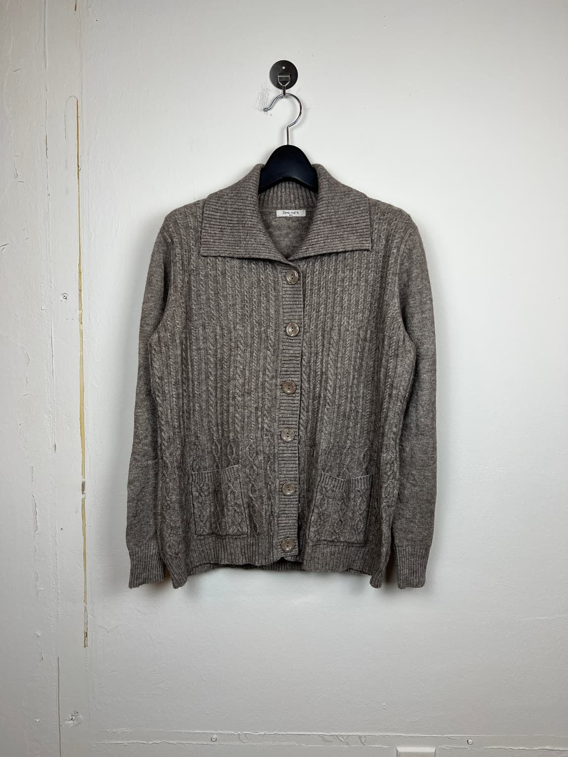 JPN Pono.malie 브라운 니트 가디건 M-L 상품이미지1