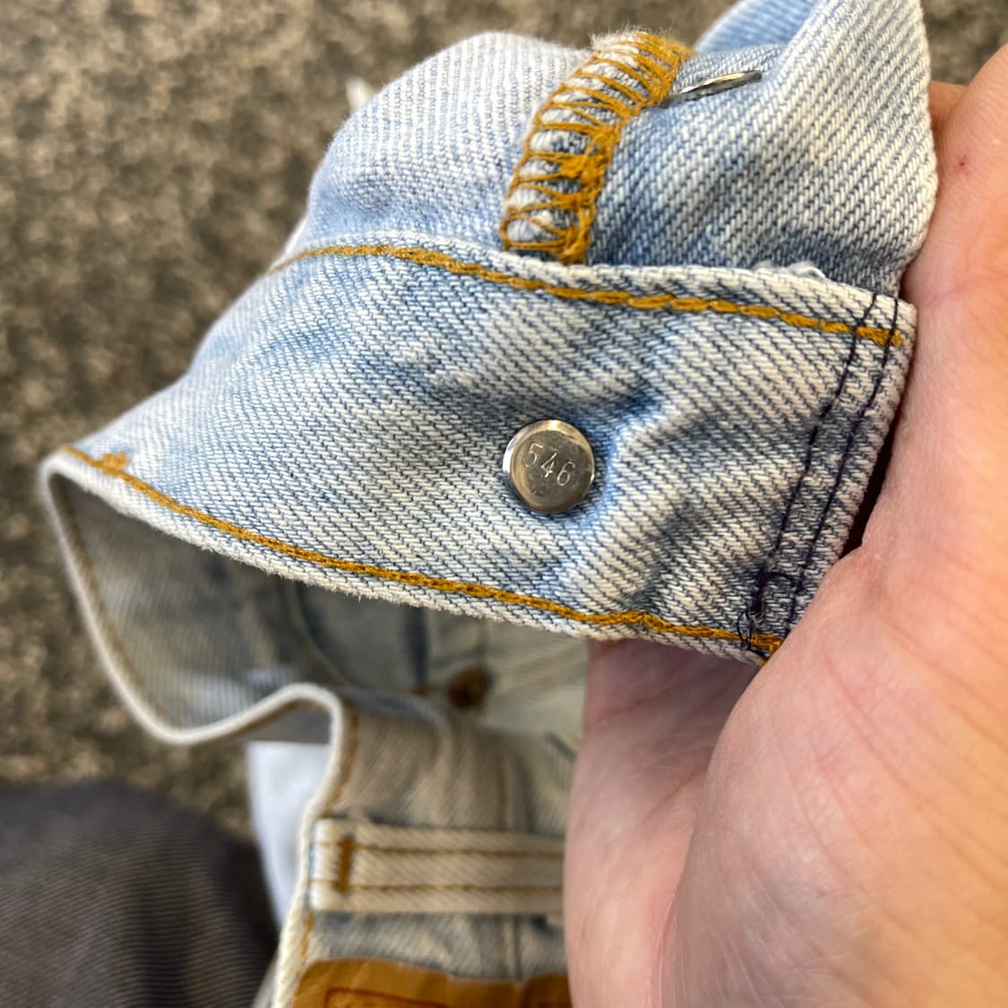 90s 리바이스 501xx 연청 데님 made in USA (31) 상품이미지9