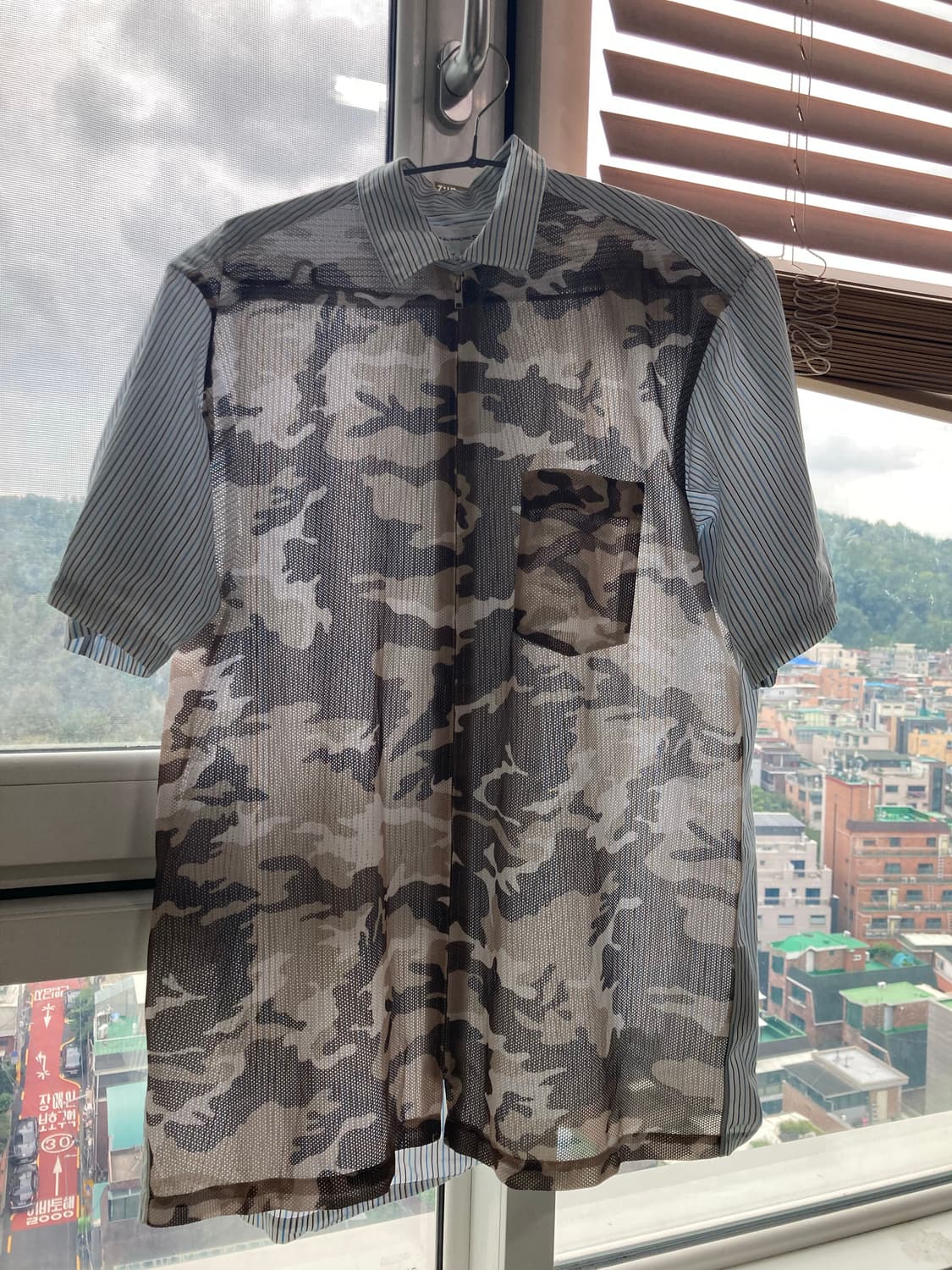 꼼데가르송 셔츠 카모 디테일 반팔셔츠 상품이미지2