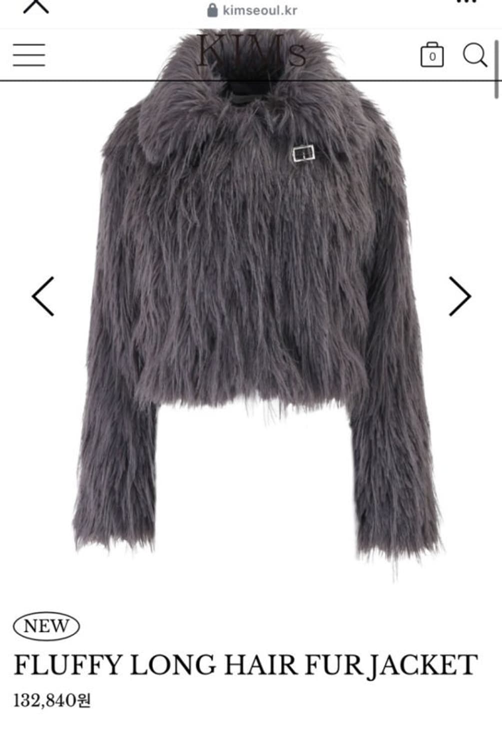 킴서울 차콜그레이 한정 퍼자켓 상품이미지1