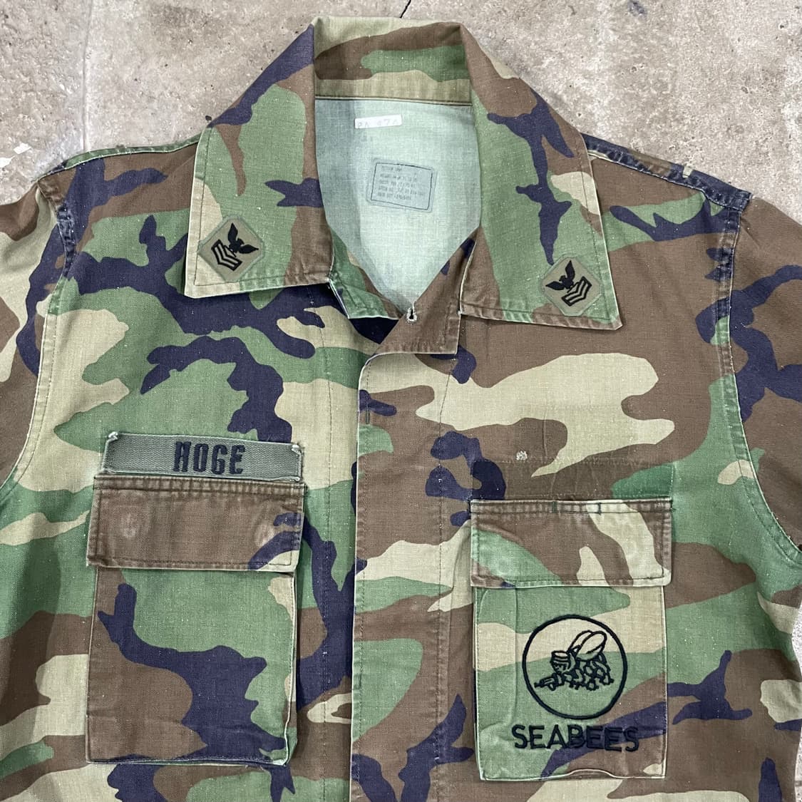 80's 미군 컴뱃셔츠 M 상품이미지2