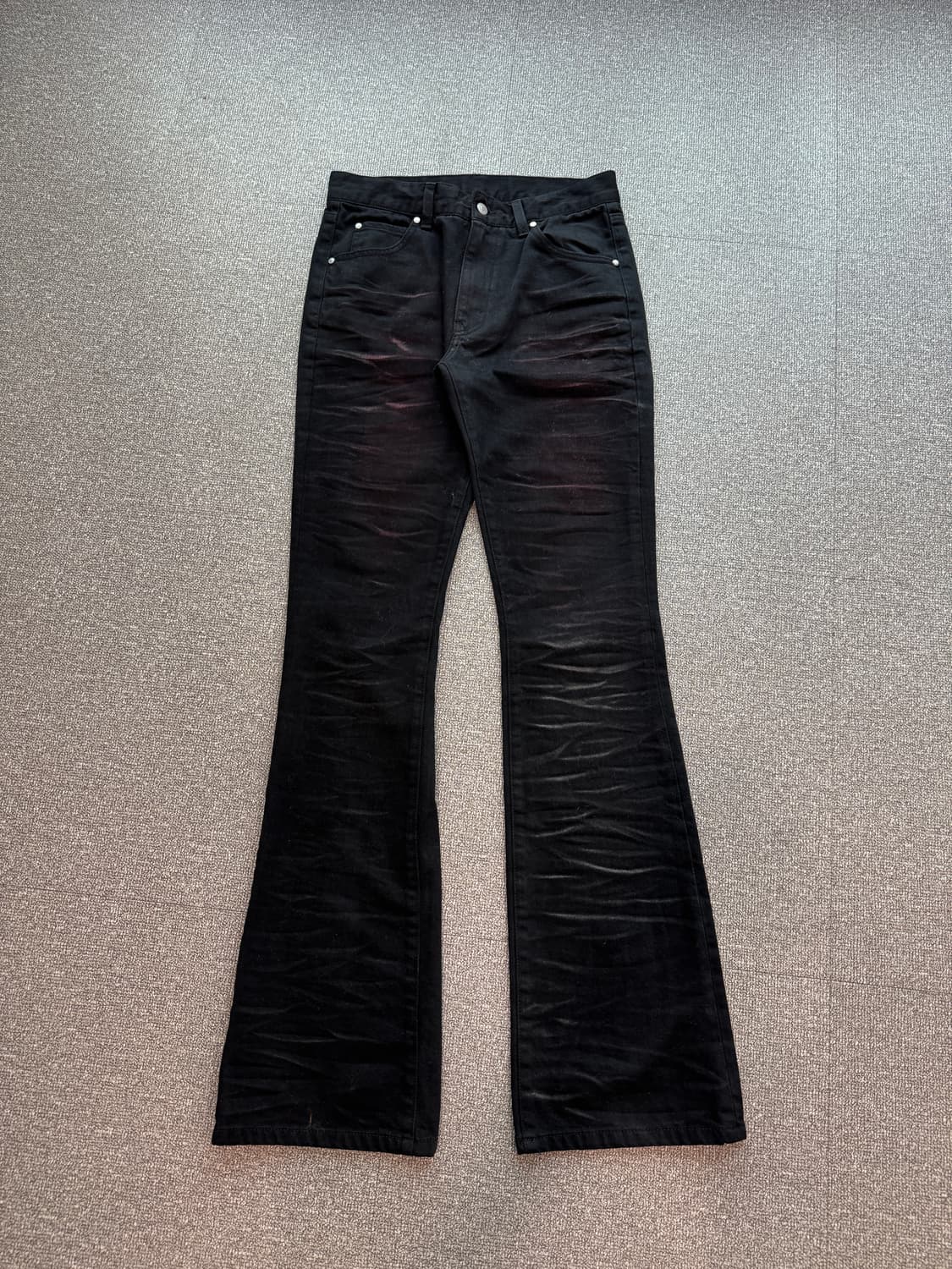 엘무드 슬래시 플레어 데님 팬츠 46 샘플  상품이미지1