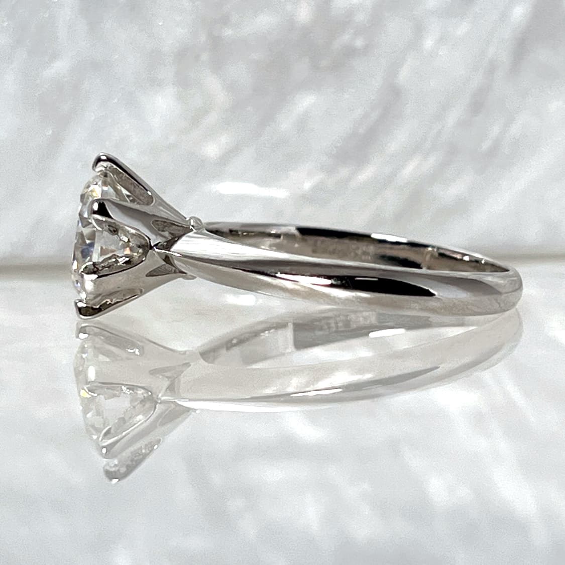 *새상품* 모이사나이트 브릴리언트 컷 6프롱 솔리테어 은반지 상품이미지3