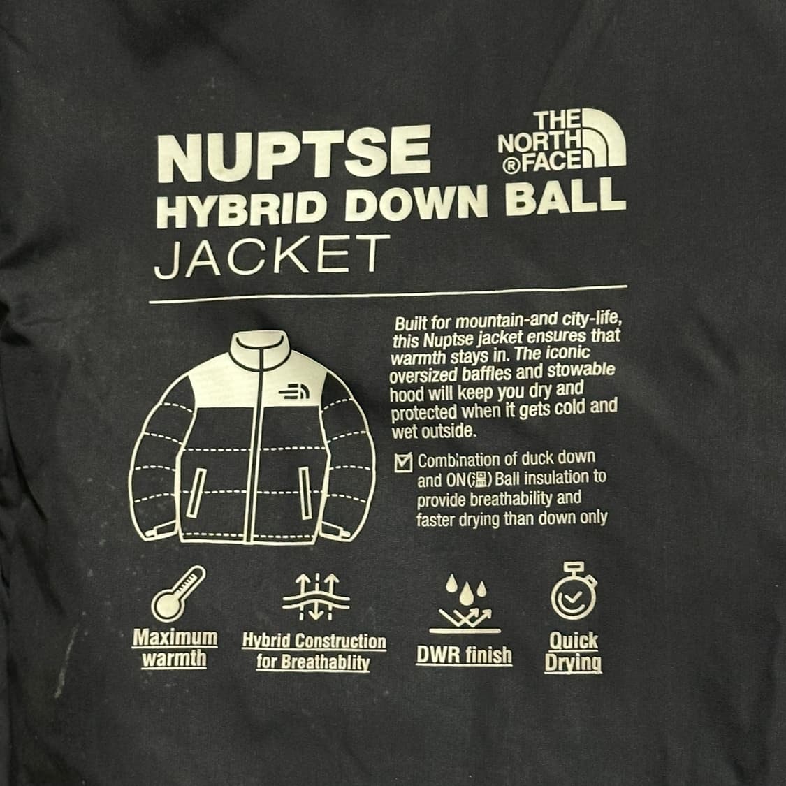 M 노스페이스 눕시 1996 다운 패딩 상품이미지5