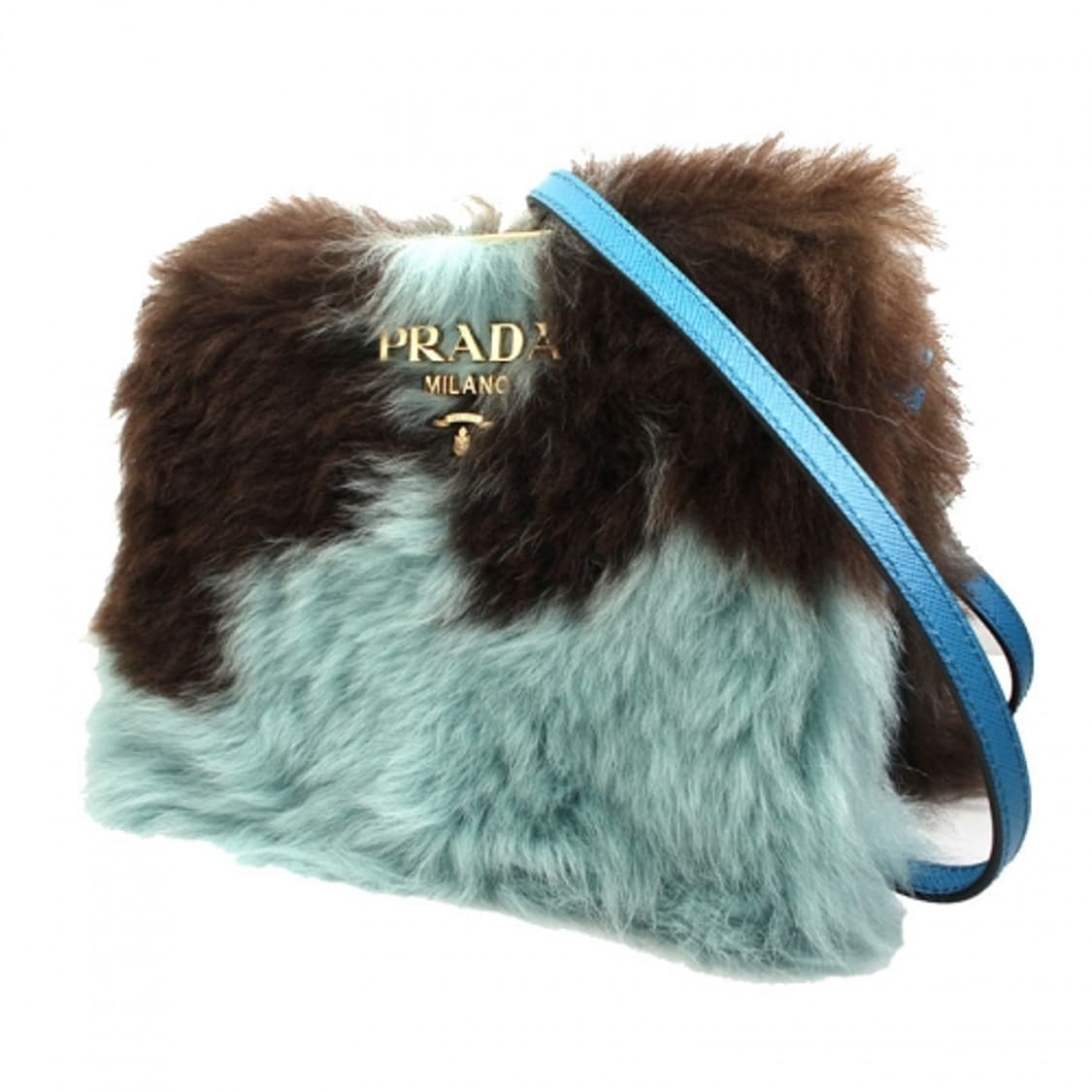 프라다 투톤 퍼 크로스 겸 클러치백 상품이미지2