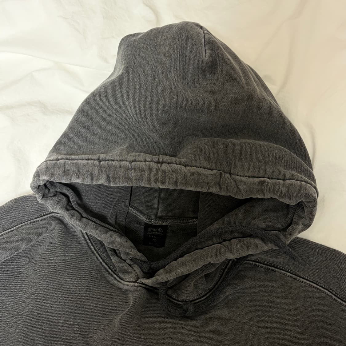 데우스엑스마키나 피그먼트 후드티 L 차콜 상품이미지4