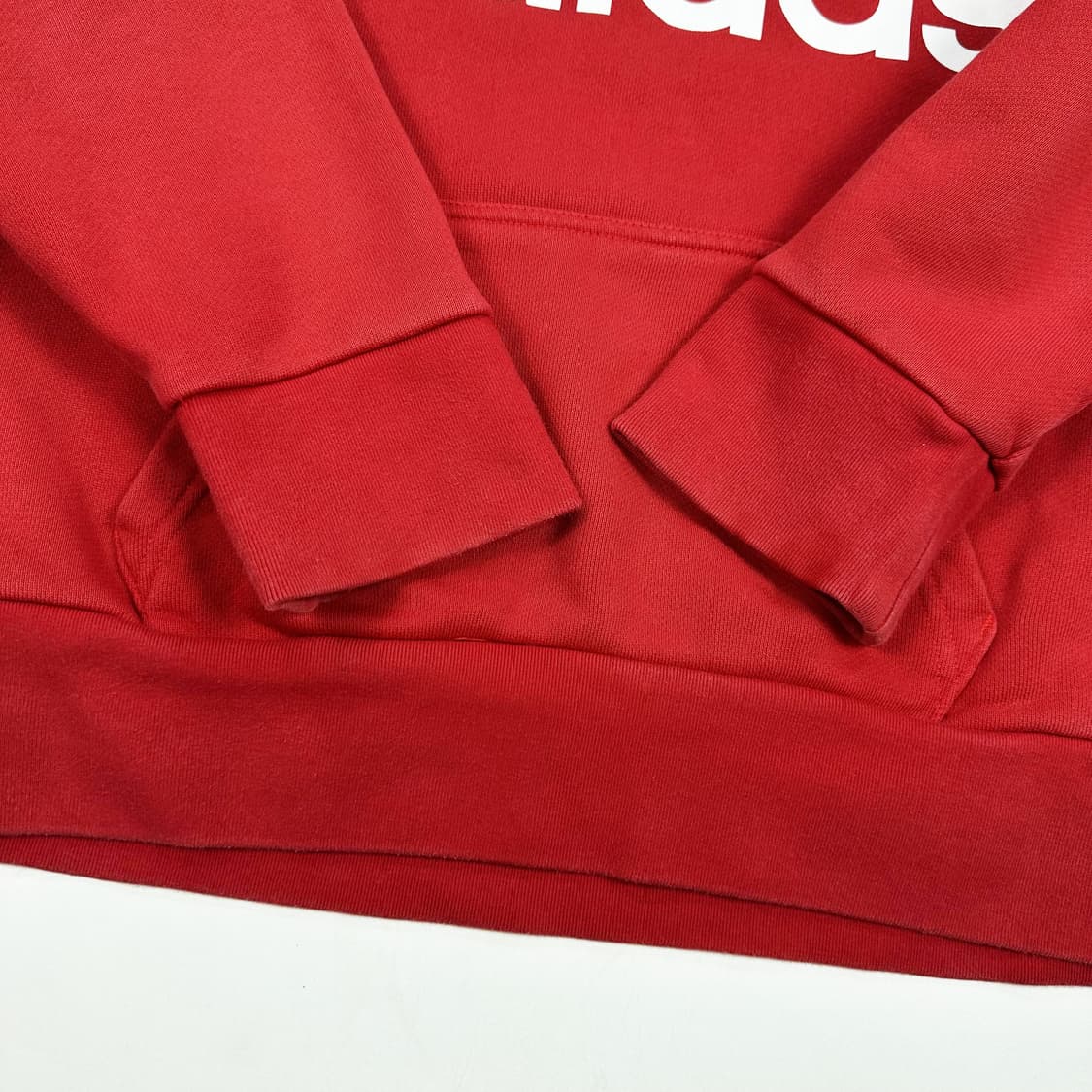 아디다스 트레포일 빅로고 레드 후드티 (XS 여성추천) 상품이미지4